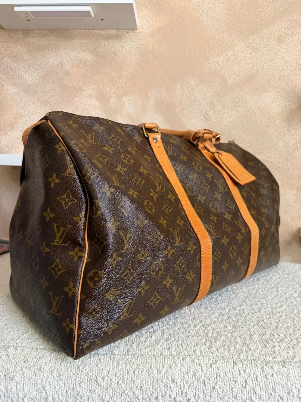 Louis Vuitton Brown Monogram Keepall 50